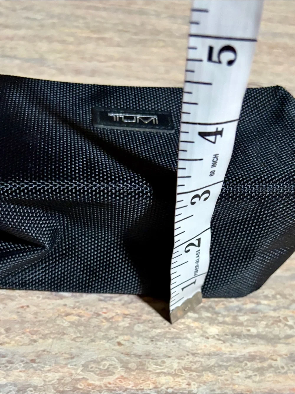Tumi Black Textured Nylon Men's Toiletry Case